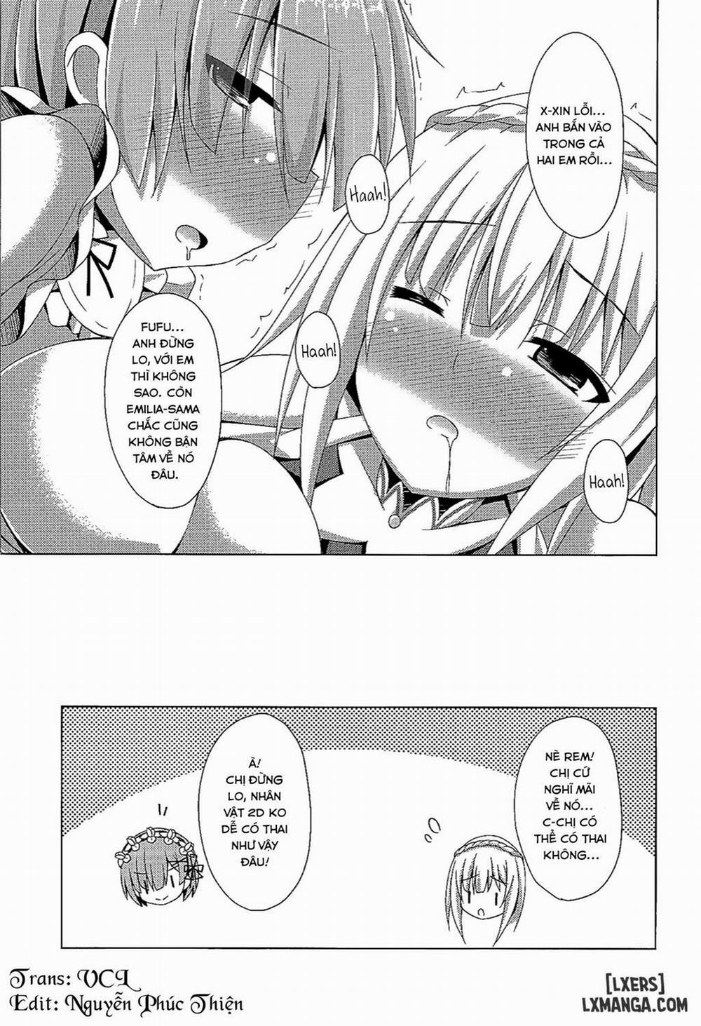 Teach me, Rem-sensei! An introduction to sex with Emilia-tan Oneshot trang 19