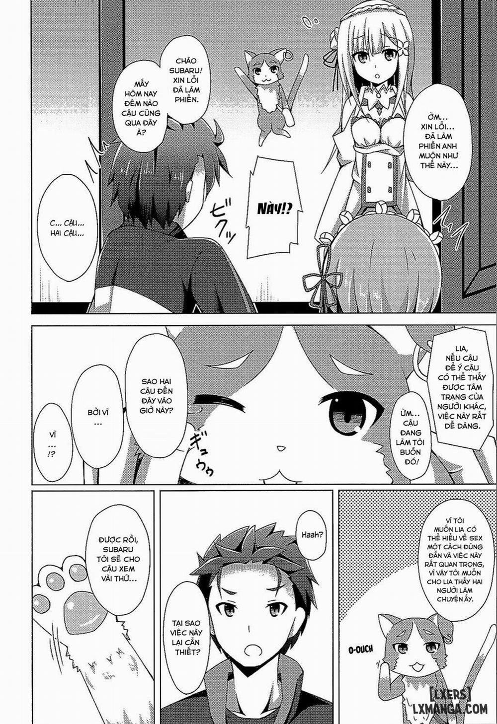 Teach me, Rem-sensei! An introduction to sex with Emilia-tan Oneshot trang 4