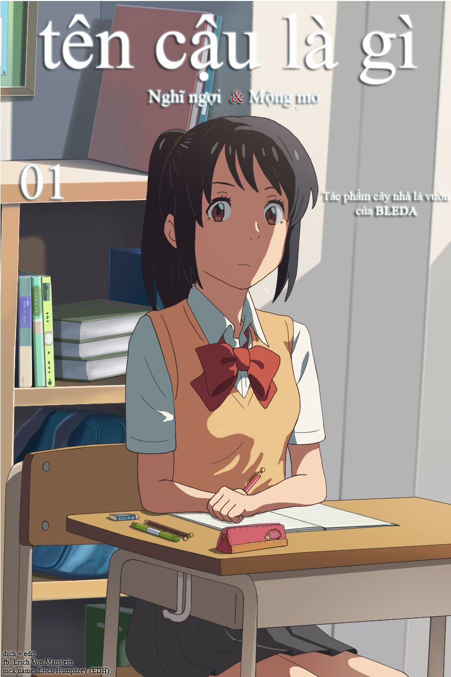 Tên Cậu Là Gì: Nghĩ Ngợi & Mộng Mơ 0 Sự chật vật. trang 0