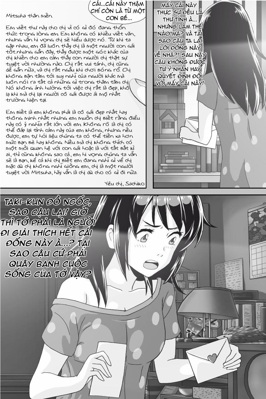 Tên Cậu Là Gì: Nghĩ Ngợi & Mộng Mơ 0 Thư tình rắc rối. trang 46