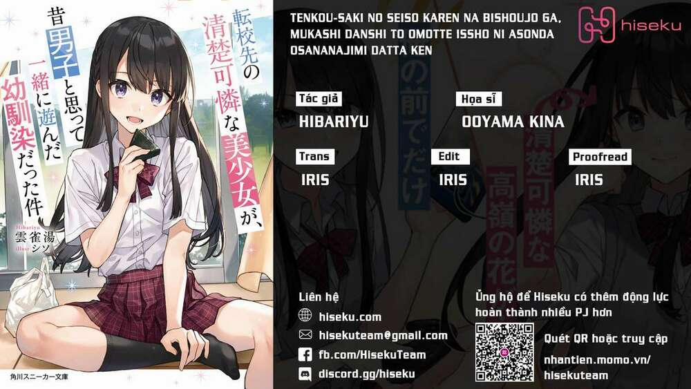 Tenkou-Saki No Seiso Karen Na Bishoujo Ga, Mukashi Danshi To Omotte Issho Ni Asonda Osananajimi Datt 1 trang 0