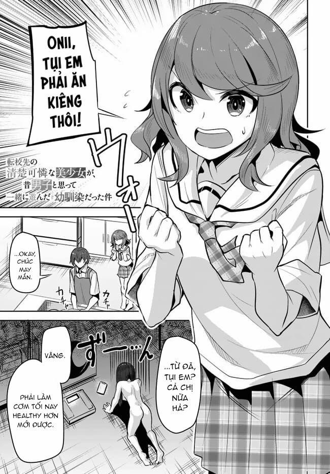 Tenkou-Saki No Seiso Karen Na Bishoujo Ga, Mukashi Danshi To Omotte Issho Ni Asonda Osananajimi Datt 13 trang 1