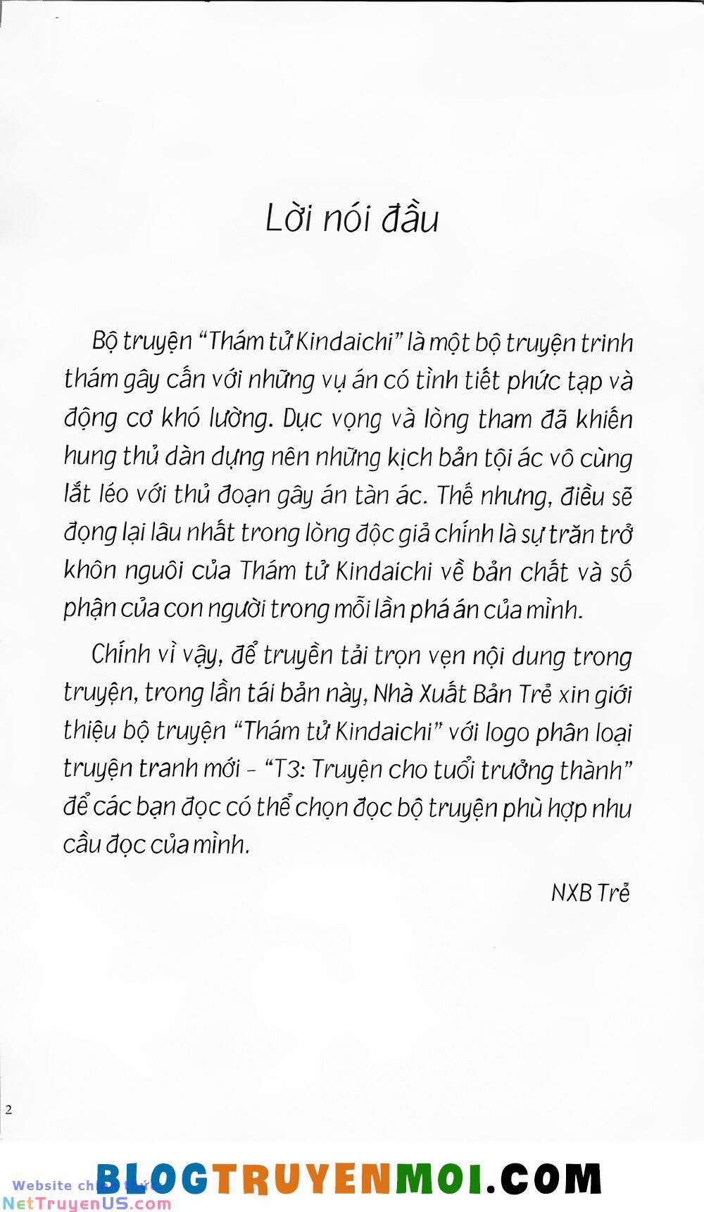 Thám Tử Kindaichi (Bản Đẹp) 20 trang 2