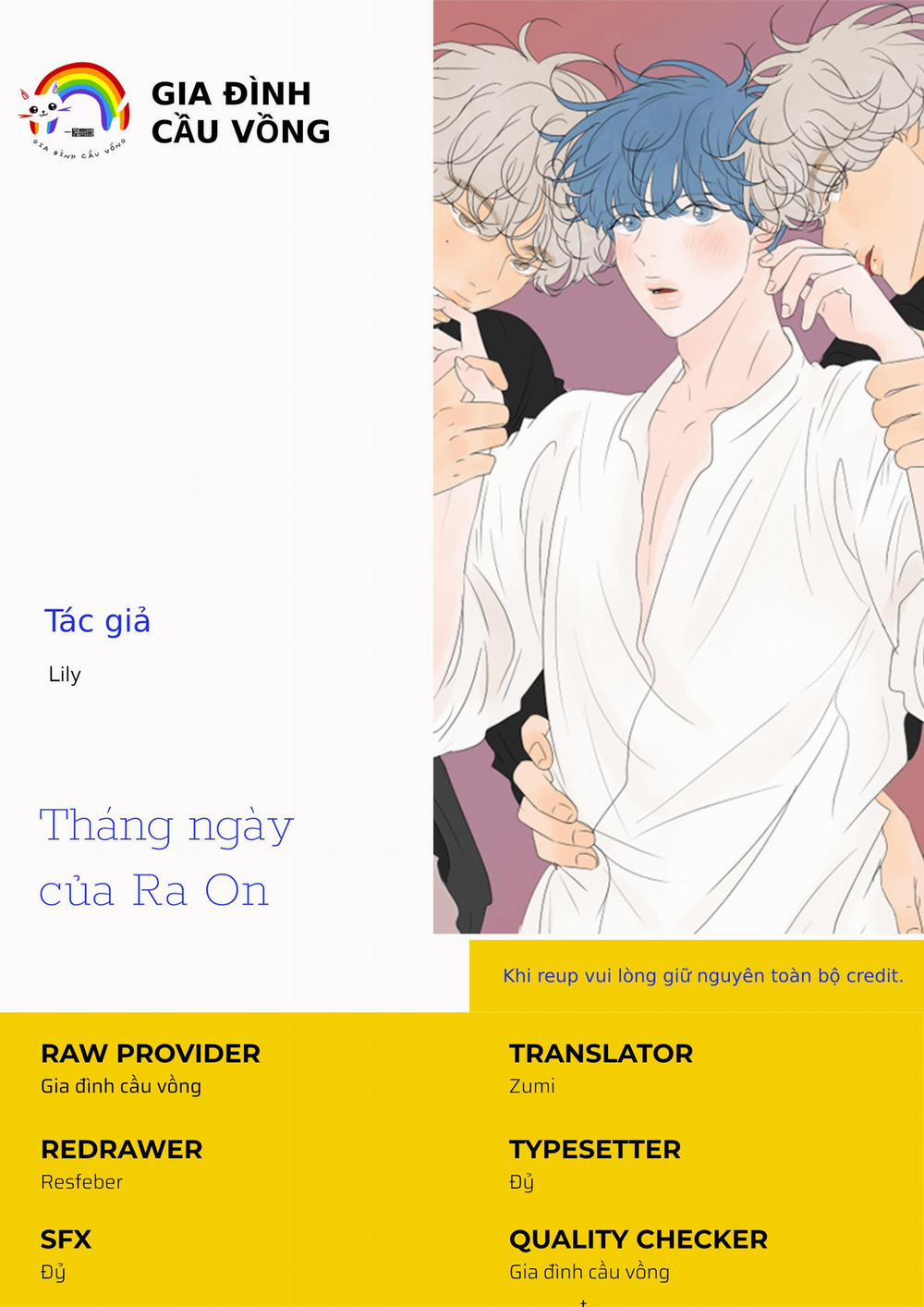 Tháng ngày của Ra On 1 trang 1