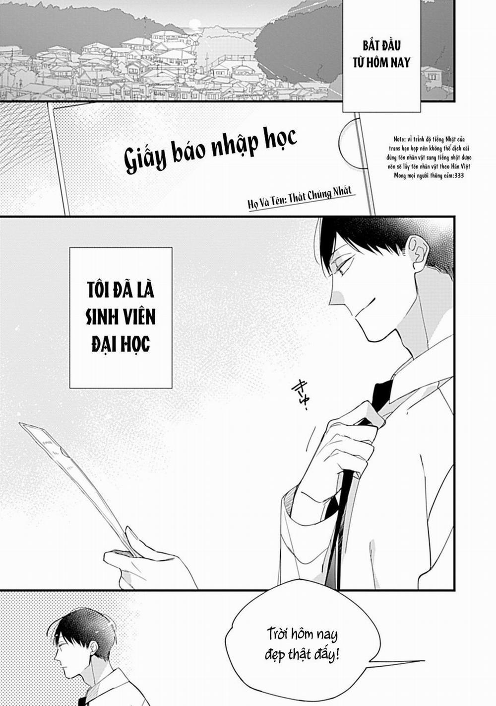 Thanh xuân thời đại học của chúng ta 1 trang 1