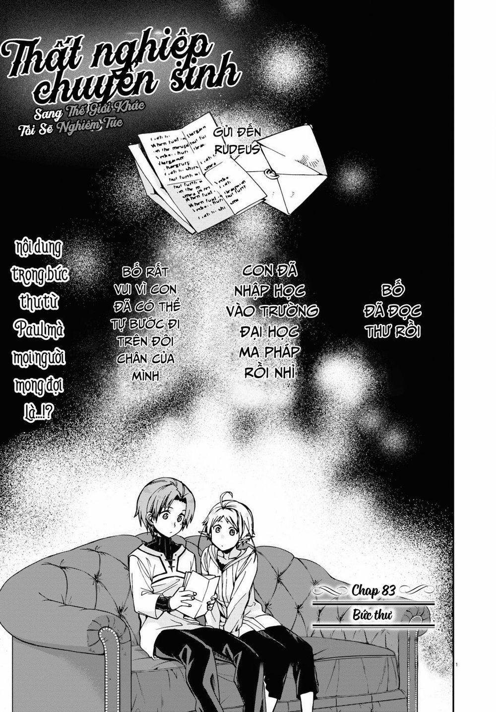 Thất Nghiệp Chuyển Sinh - Làm Lại Hết Sức 0 Bức thư trang 3