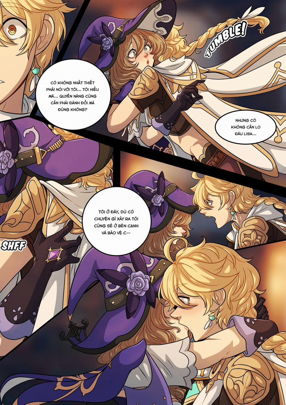 The Traveler's Guide to Teyvat's Heart-Lisa Oneshot. trang 8