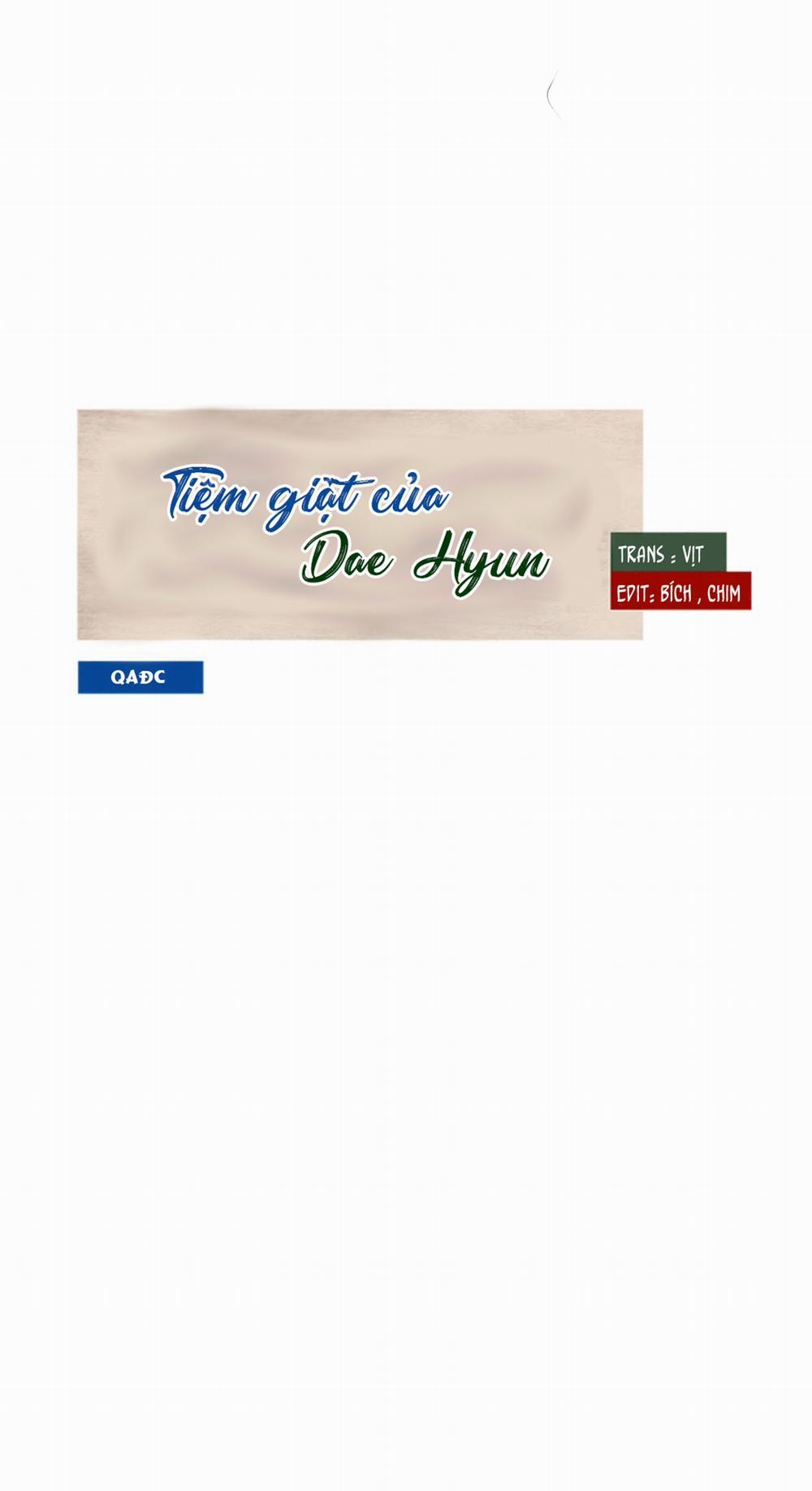 Tiệm Giặt Của Dae Hyun 9 trang 1