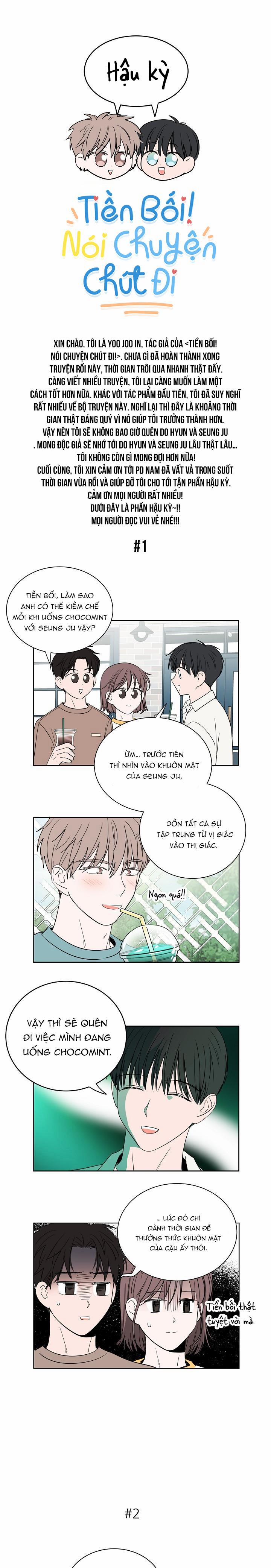 TIỀN BỐI! NÓI CHUYỆN CHÚT ĐI! 36 trang 1