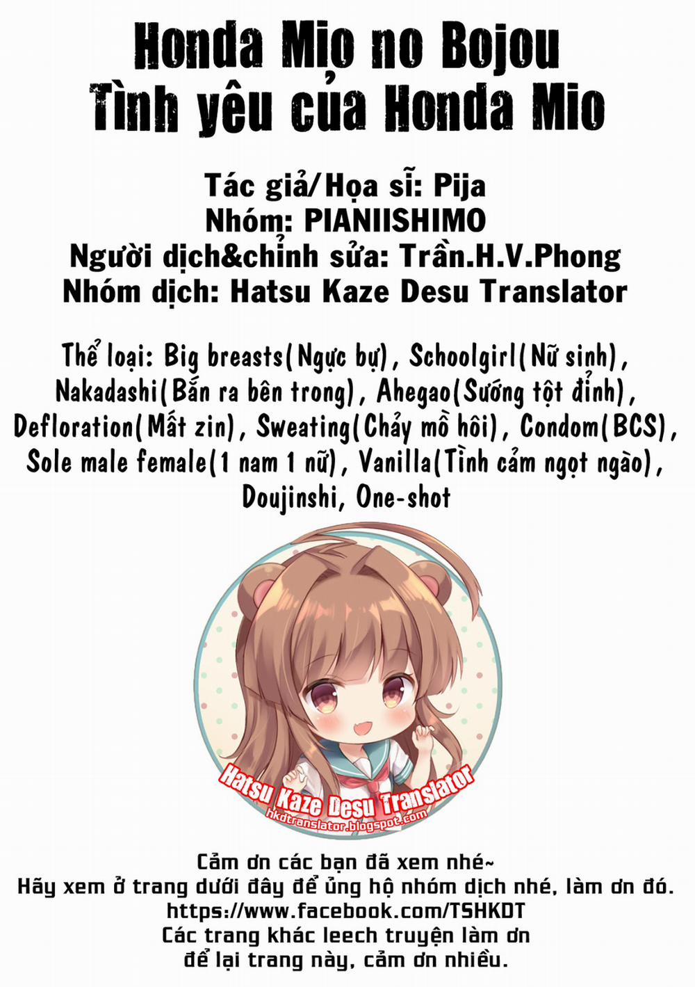 Tình Yêu Của Honda Mio Tình Yêu Của Honda Mio 0 Oneshot trang 30