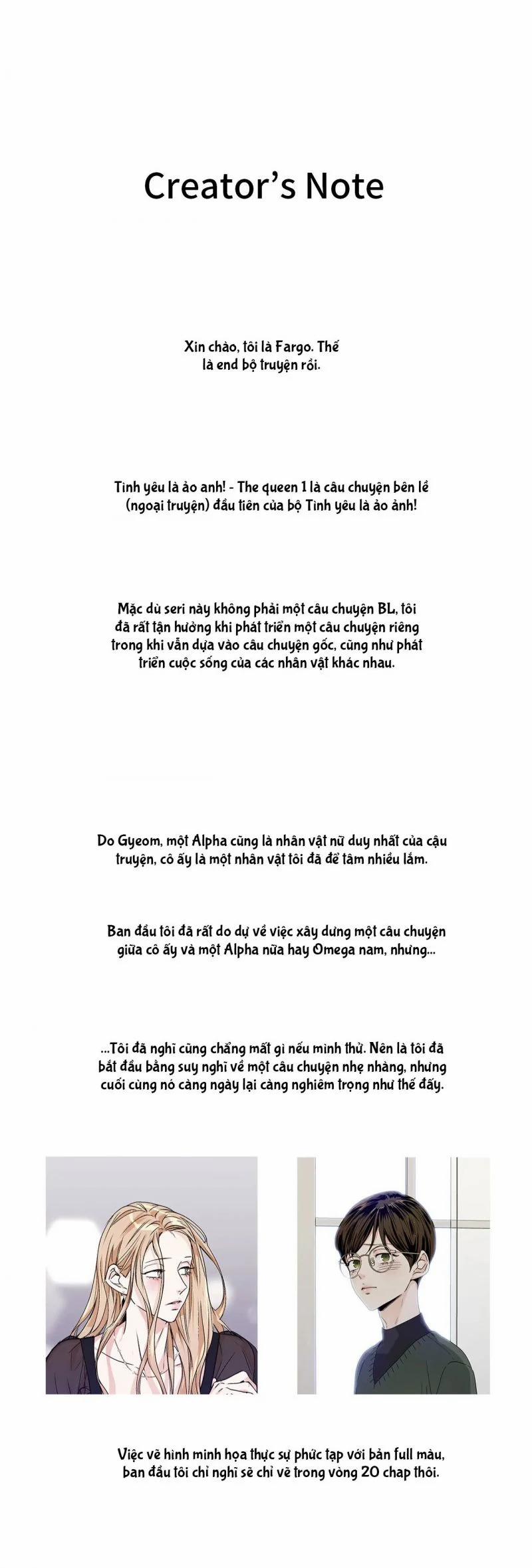 Tình Yêu Là Ảo Ảnh! The Queen 0 Hậu Kỳ trang 0