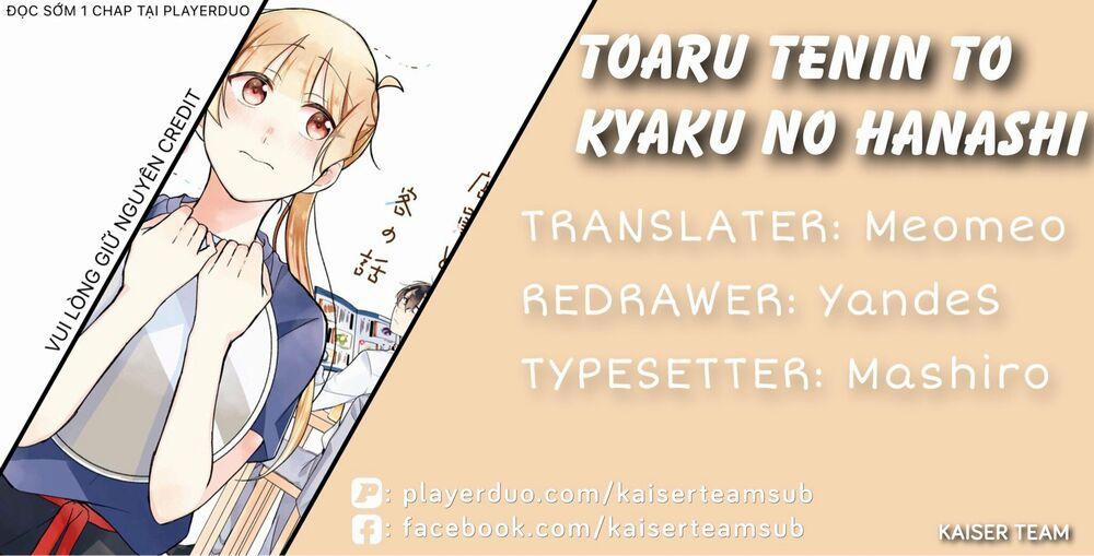 Toaru Tenin To Kyaku No Hanashi 3 trang 0