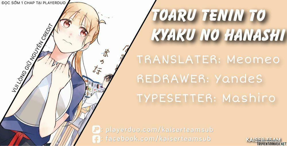 Toaru Tenin To Kyaku No Hanashi 5 trang 0