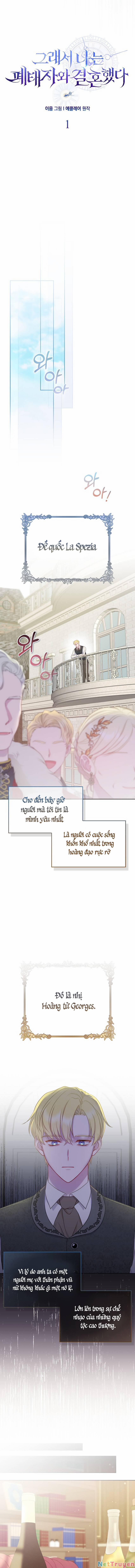 Tôi Đã Kết Hôn Với Hoàng Tử Bị Bỏ Rơi 1 trang 2