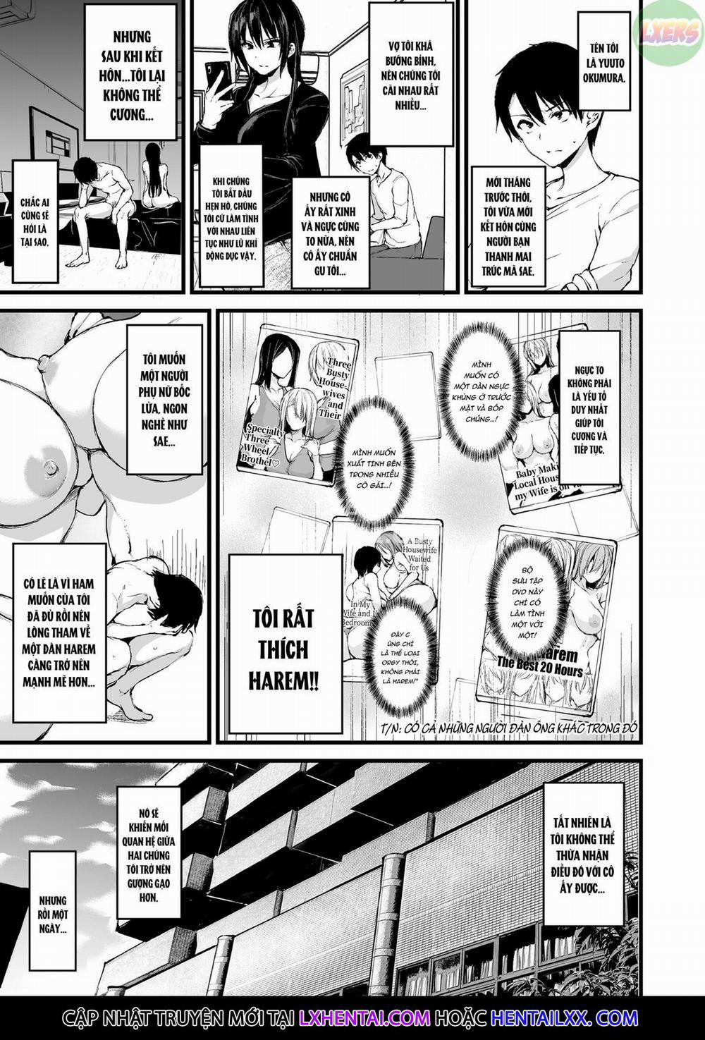 Tôi Không Cương Nổi Nên Vợ Tôi Mang Bạn Cô Âý Tới Oneshot trang 4