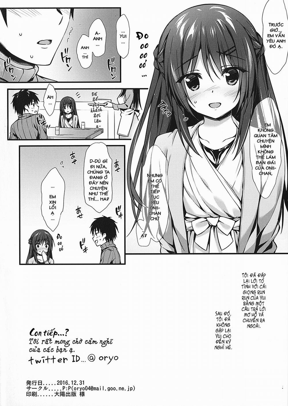 Tôi không thể hẹn hò với em gái mình. Oneshot trang 25