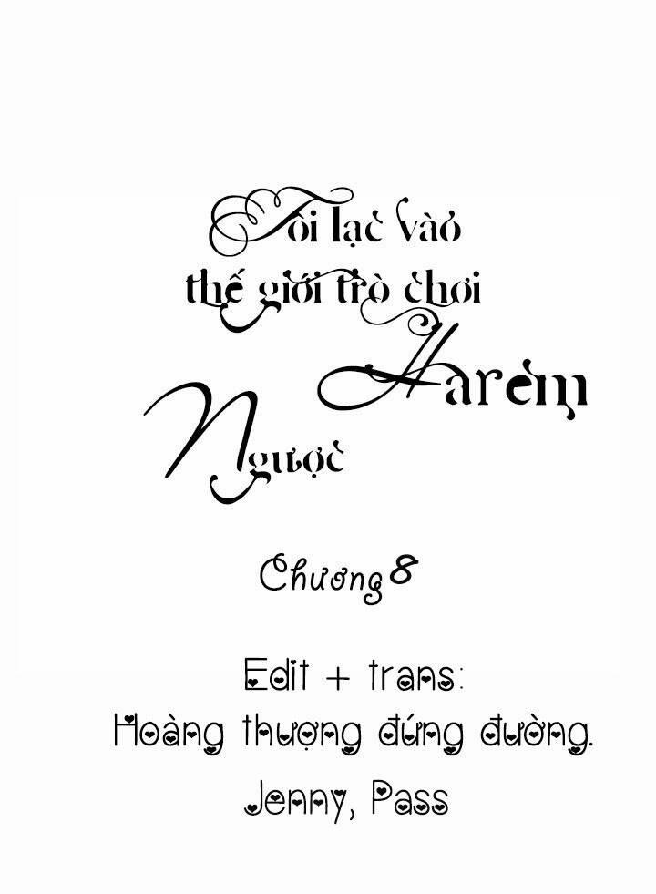 Tôi Lạc Vào Thế Giới Trò Chơi Harem Ngược 8 trang 1