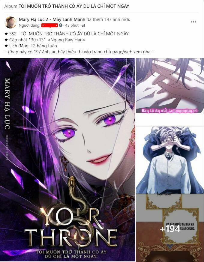 Tôi Muốn Trở Thành Cô Ấy Chỉ Một Ngày 130.2 trang 0