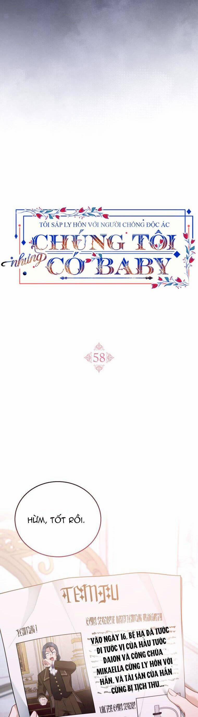 Tôi Sắp Ly Hôn Với Người Chồng Độc Ác, Nhưng Chúng Tôi Có Baby 58 trang 35