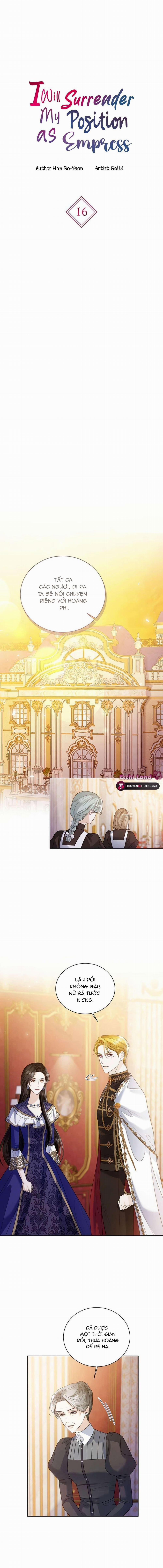 Tôi Sẽ Từ Bỏ Vị Trí Hoàng Phi 16.1 trang 1