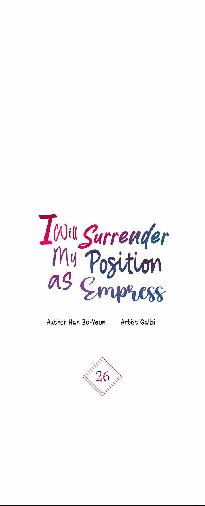 Tôi Sẽ Từ Bỏ Vị Trí Hoàng Phi 26.1 trang 6