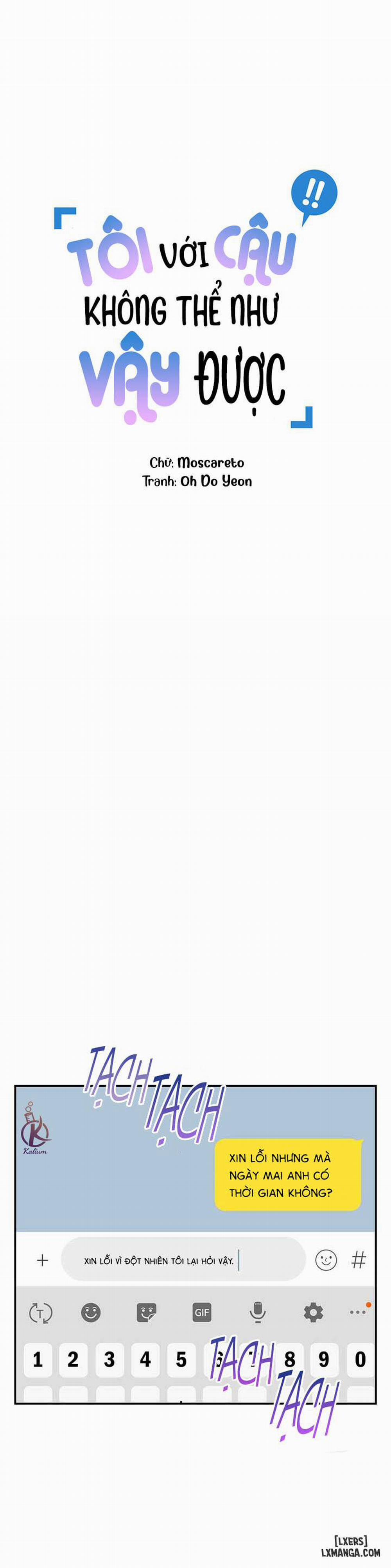 Tôi với cậu không thể như vậy được 26 trang 4