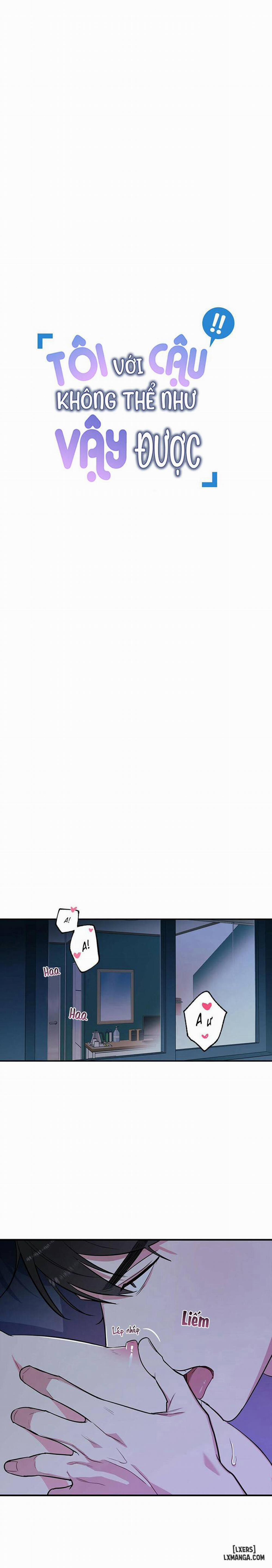 Tôi với cậu không thể như vậy được 5 trang 11