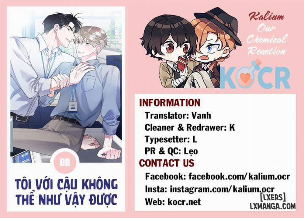 Tôi với cậu không thể như vậy được Đặc biệt trang 7