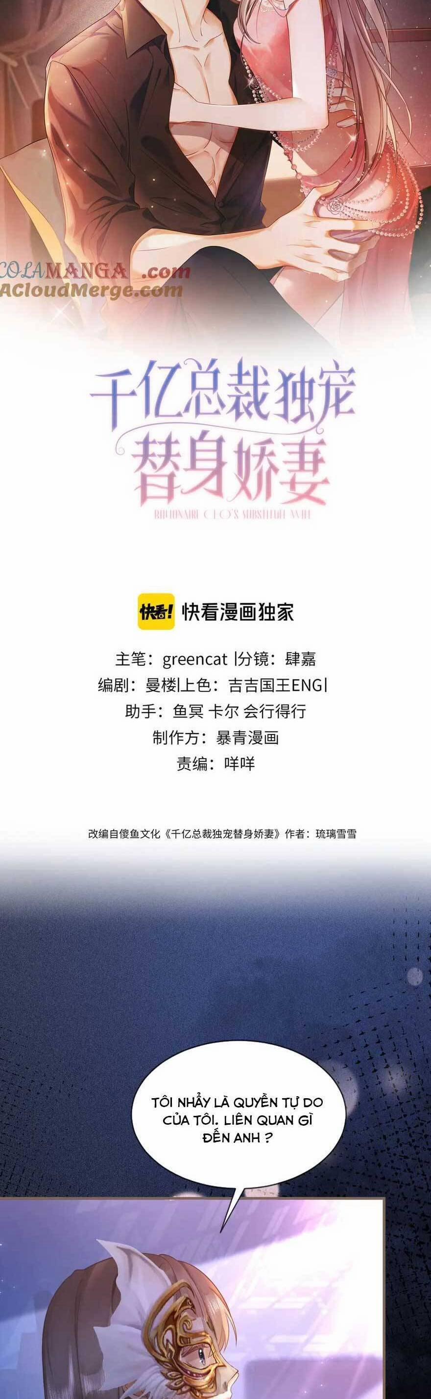 Tổng Tài Tỷ Phú Chỉ Sủng Cô Vợ Thế Thân 22 trang 2