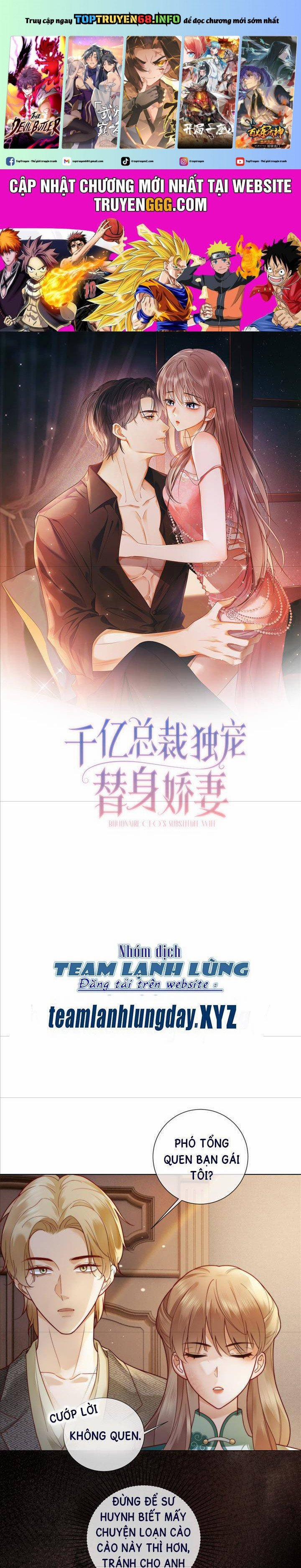 Tổng Tài Tỷ Phú Chỉ Sủng Cô Vợ Thế Thân 55 trang 0