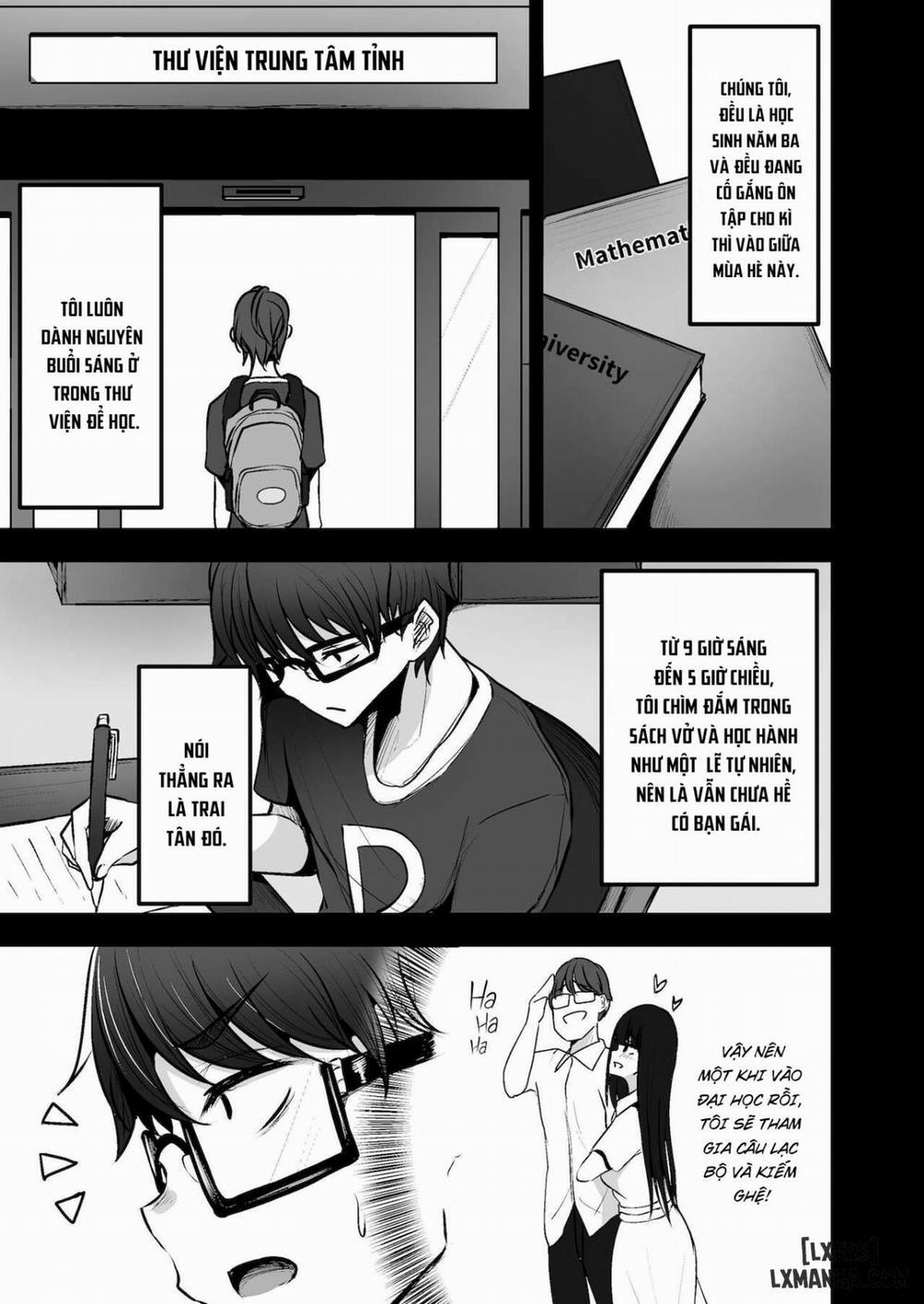 Toshokan de Benkyou Shiteitara Itsumo Kuru Gal JK ni Oneshot trang 4