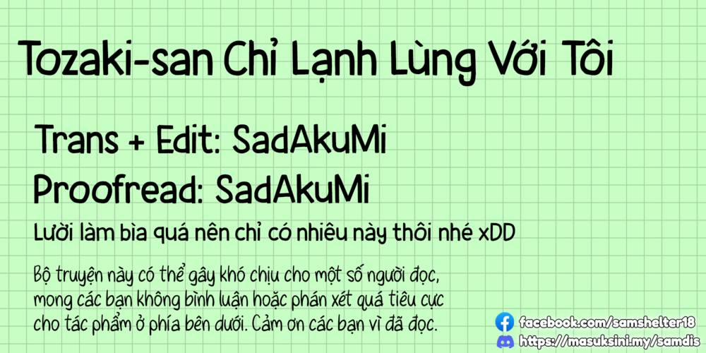 Tozaki-San Chỉ Lạnh Lùng Với Tôi 4 trang 26