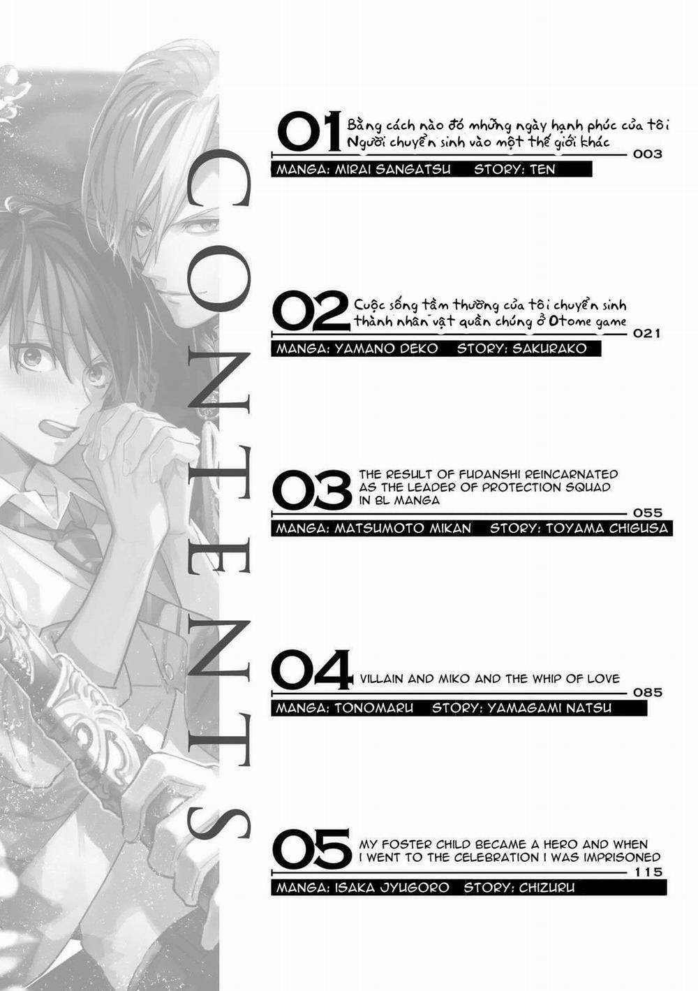 Tuyển Tập Bl Chuyển Sinh : Tôi Là Người Bình Thường, Nhưng Ở Thế Giới Khác Thì Tôi Lại Được Yêu Thích 1 trang 1