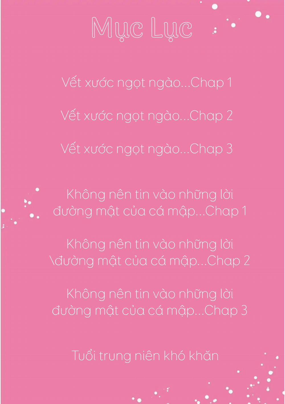 Vết Xước Ngọt Ngào 1 trang 3