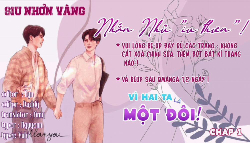 Vì Hai Ta Là Một Đôi ! 1 trang 1