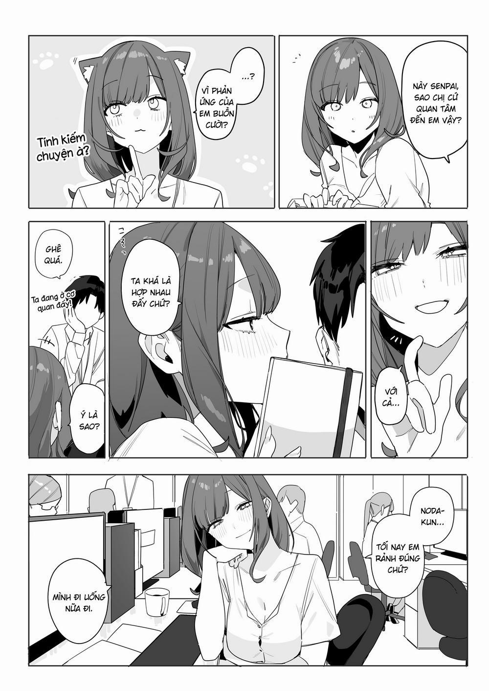 Vị tiền bối lười biếng nhưng tốt bụng và ân cần cho tôi nhiều cảm giác Oneshot trang 21