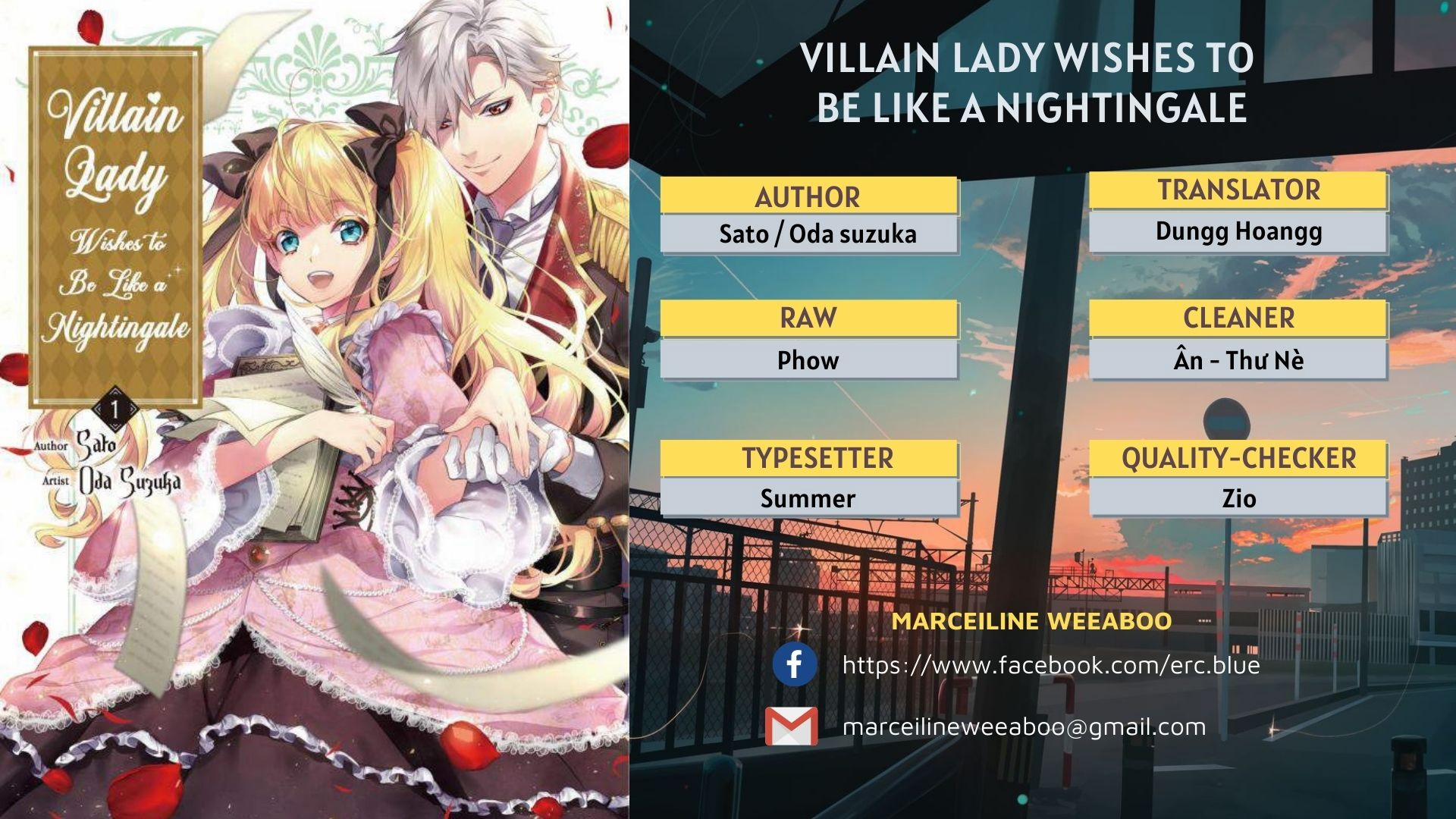 Villain Lady Wished To Be Like A Nightingale 1 trang 0