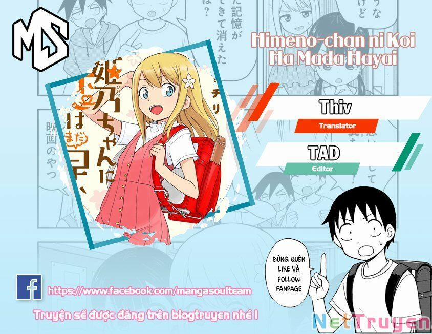 Với Himeno-Chan Thì Yêu Vẫn Còn Quá Sớm Đó! 27 trang 0