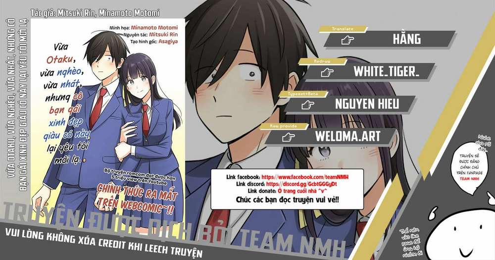 Vừa Otaku, Vừa Nghèo, Vừa Nhát, Nhưng Cô Bạn Gái Xinh Đẹp Giàu Có Này Lại Yêu Tôi Mới Lạ 1 trang 0