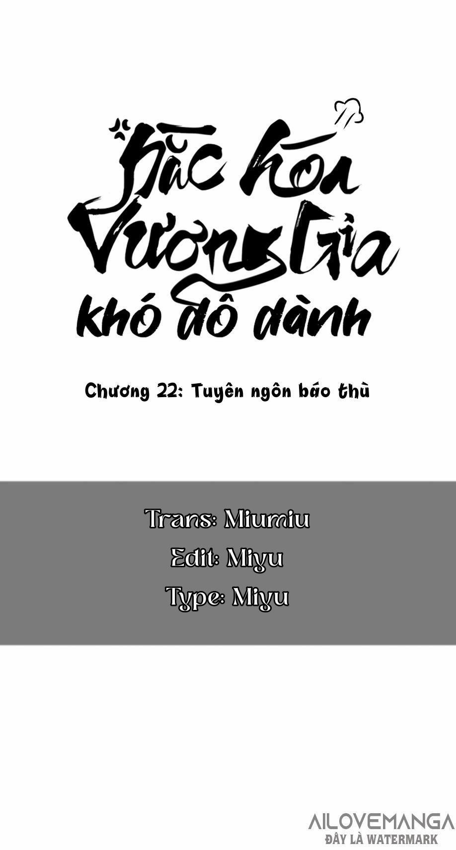 Vương Gia Hắc Hoá Thật Khó Dỗ 22 trang 0