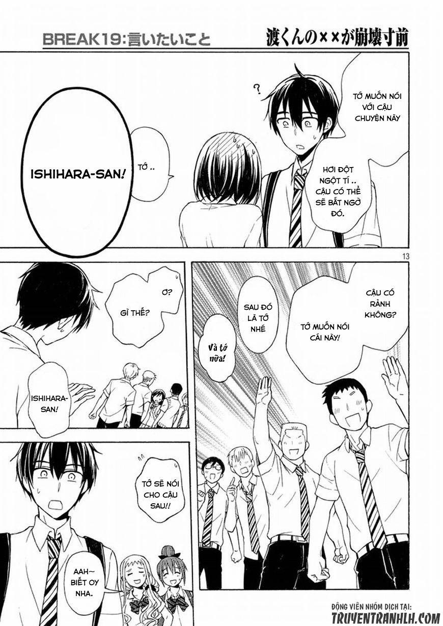 Watari-Kun No Xx Ga Houkai Sunzen 22 trang 12