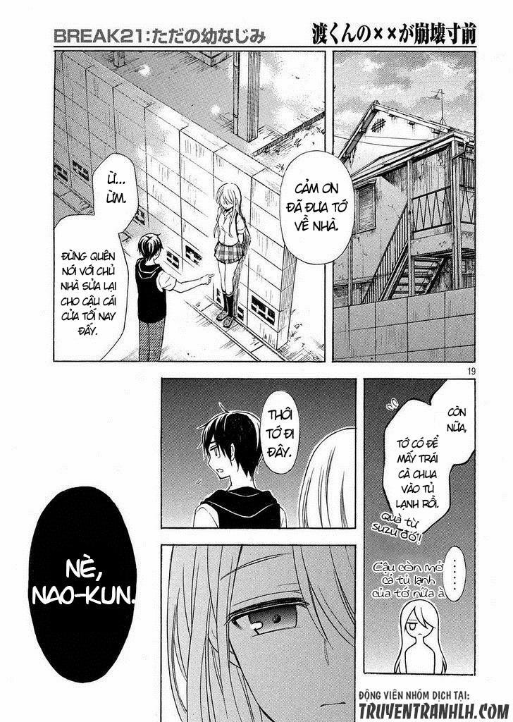 Watari-Kun No Xx Ga Houkai Sunzen 24 trang 19