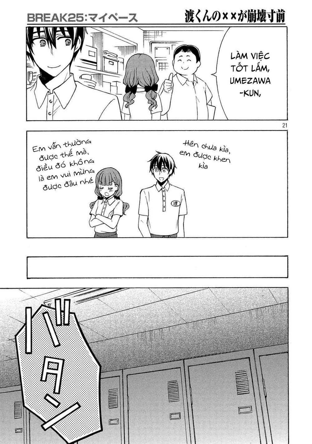 Watari-Kun No Xx Ga Houkai Sunzen 28 trang 22