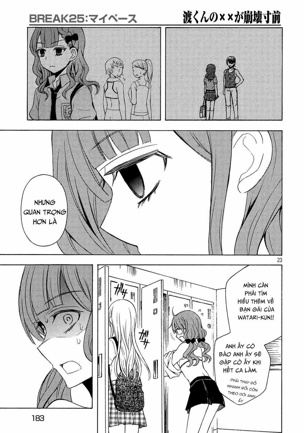 Watari-Kun No Xx Ga Houkai Sunzen 28 trang 24