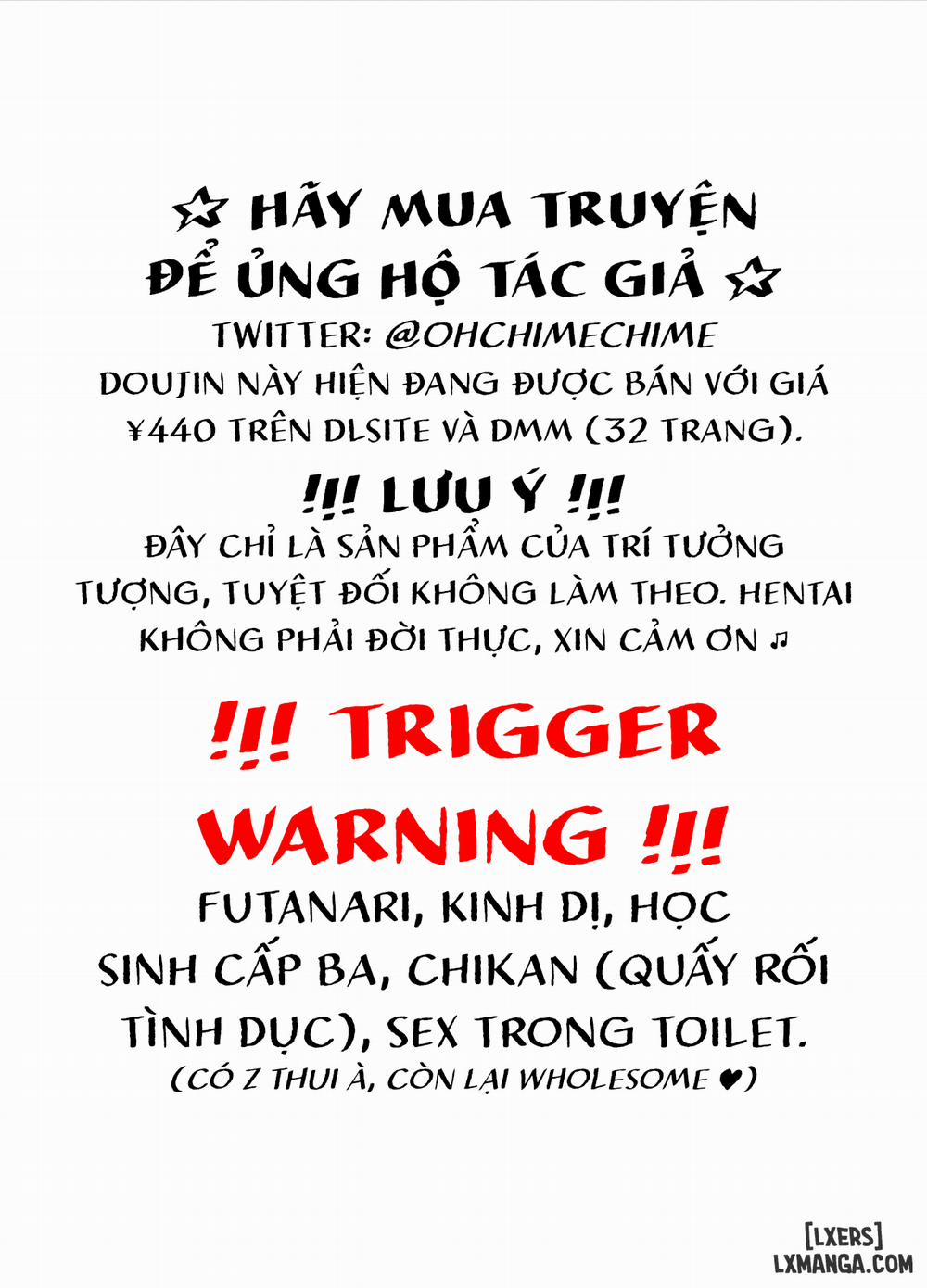 Watashi to toire to futanari Hanako-san Oneshot trang 1