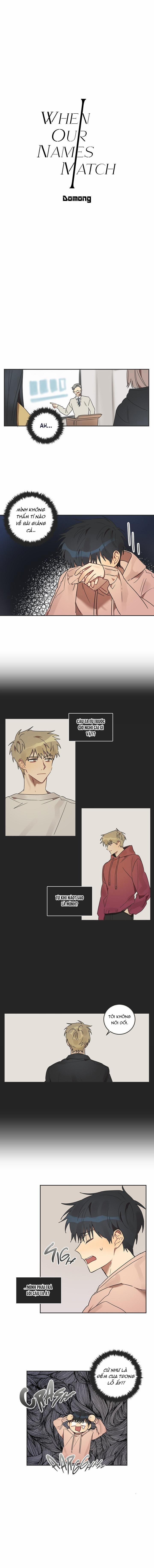 When Our Names Match 8 trang 1