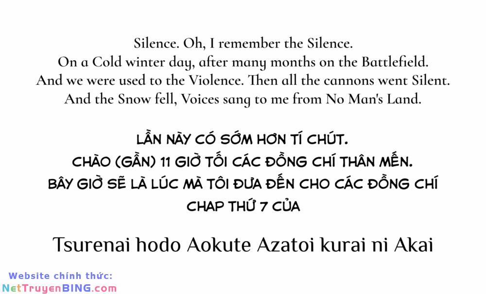 Xanh Của Lạnh Lùng. Đỏ Của Xảo Quyệt. 7 trang 1
