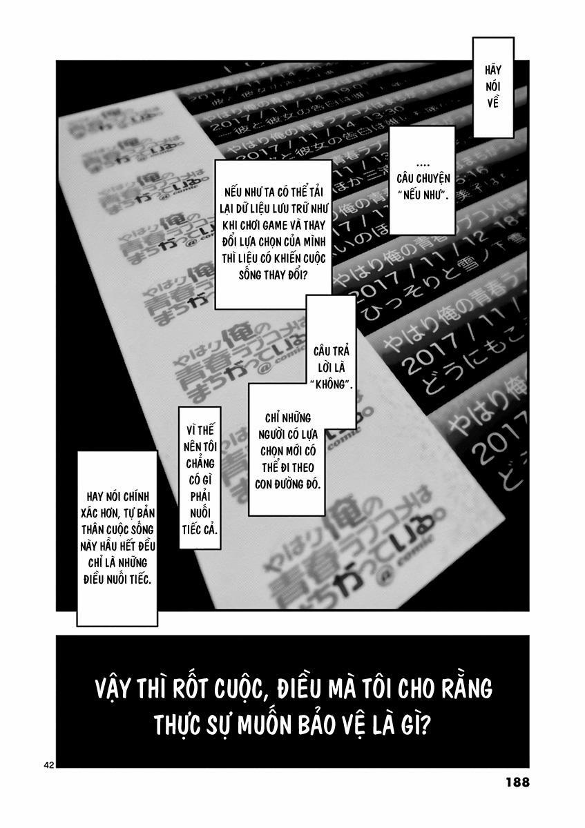 Yahari Ore No Seishun Rabukome Wa Machigatte Iru 58 trang 41