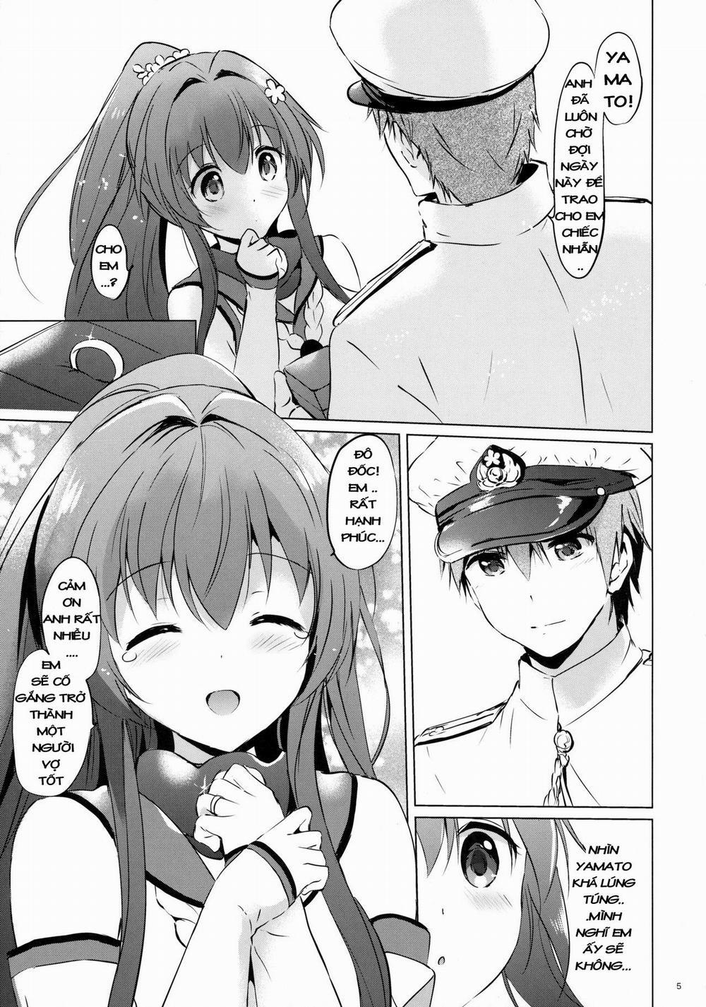 Yamato chủ động đêm tân hôn (Kancolle) One shot trang 4