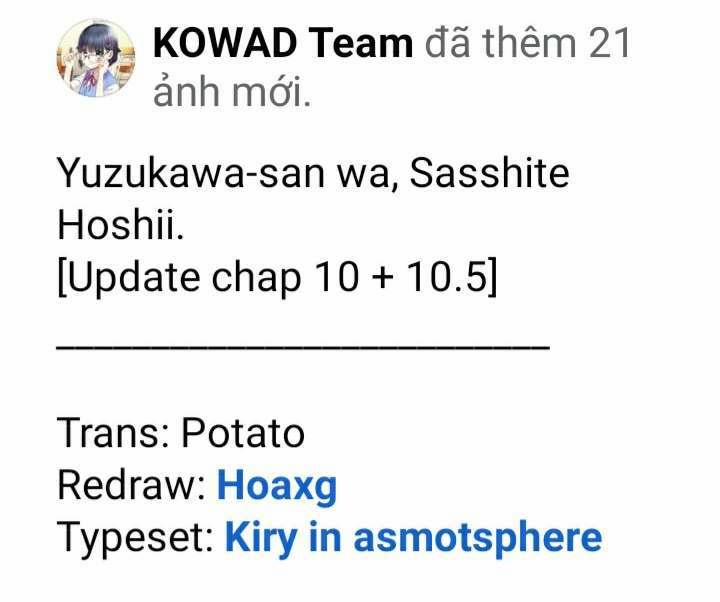 Yuzukawa-San Wa, Sasshite Hoshii 10 trang 0